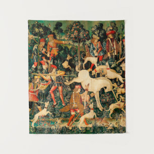Unicorn Tapestries middeleeuwse klassieker verdedi Wandkleed