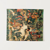 Unicorn Tapestries middeleeuwse klassieker verdedi Wandkleed (Voorkant (horizontaal))