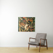 Unicorn Tapestries middeleeuwse klassieker verdedi Wandkleed (In Situ (horizontaal))