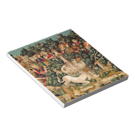 Unicorn Tapestries vond Legend Myth Medieval Art Notitieblok (Schuin)
