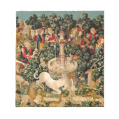 Unicorn Tapestries vond Legend Myth Medieval Art Notitieblok (Voorkant)