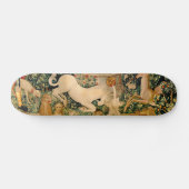 Unicorn Tapestries vond Legend Myth Medieval Art Skateboard (Horizontaal)