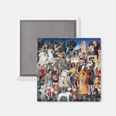 Unicorn Tapestry #6 magnet (Voorkant / Achterkant)