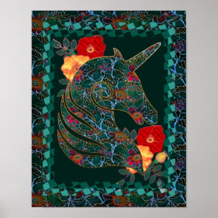 Unicorn Tapestry Poster