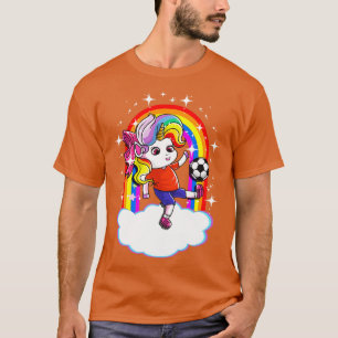 Unicorn Team Speler Coach Mam Pap Schattige Girly T-shirt