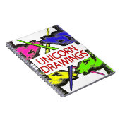 Unicorn Tekeningen - Grappig notebook Real Unicorn Notitieboek (Rechterzijde)