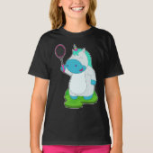Unicorn Tennisracket T-shirt (Voorkant)