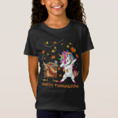 Unicorn Thanksgiving Shirt For Girls Pilgrim Hat