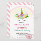 Unicorn-theethema Kaart (Voorkant / Achterkant)