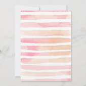 Unicorn Thema Baby Verjaardagsuitnodiging Kaart (Achterkant)