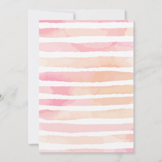 Unicorn Thema Baby Verjaardagsuitnodiging Kaart (Achterkant)