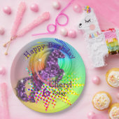 Unicorn Thema Magical Rainbow Papieren Bordje (Feest)