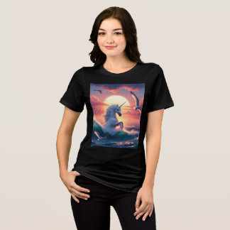 Unicorn Thema's ontwerpen Tri-Blend Shirt