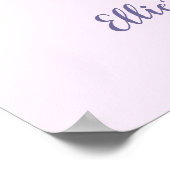 Unicorn Theme Baby shower Welkomstteken Poster (Hoek)