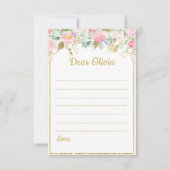 Unicorn Theme Time Capsule Note Notitiekaartje (Voorkant)