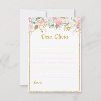 Unicorn Theme Time Capsule Note Notitiekaartje