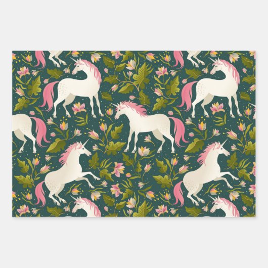 Unicorn Thleping Papierbladen Inpakpapier Vel (Voorkant)