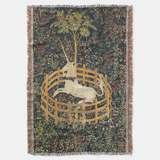 Unicorn Throw Blanket Deken (Voorkant Verticaal)