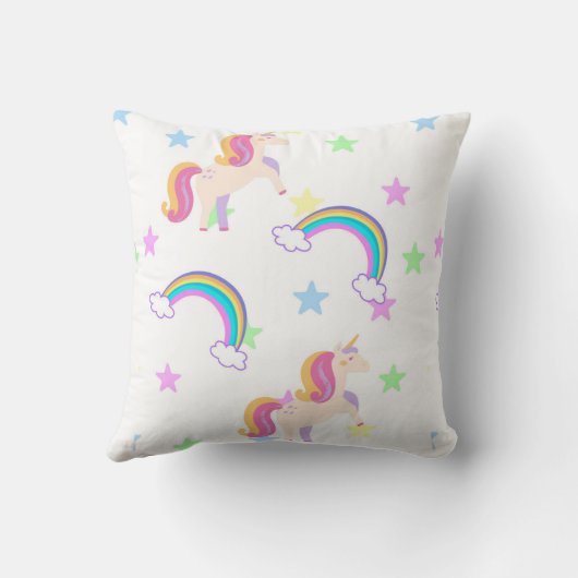 Unicorn Throw Pillow Kussen (Achterkant)