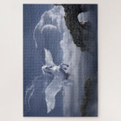 Unicorn tijdens de vlucht legpuzzel (Verticaal)