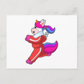Unicorn tijdens Running Briefkaart (Voorkant)