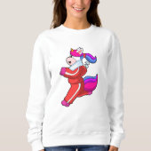 Unicorn tijdens Running Trui (Voorkant)