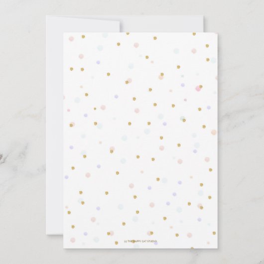 Unicorn Time Capsule Message to You Blank Cards Kaart (Achterkant)