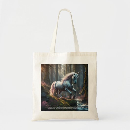 Unicorn Tote Bag (Voorkant)
