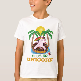 UNICORN TOUGH LIFE COLORFUL FUNNY UNICORN T-SHIRT