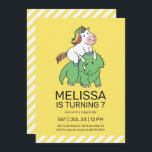 Unicorn Triceratops Dinosaur Yellow Kids Birthday Kaart<br><div class="desc">Kute design voor kinderen,  jongens of meisjes die van eenhoorn,  regenboog en mythisch schepsel houden. Ideaal voor een magisch feest op de verjaardag van het thema. U kunt de formulering aanpassen aan andere gelegenheden.</div>