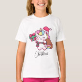 Unicorn Tshirt design for Christmas party (Voorkant)