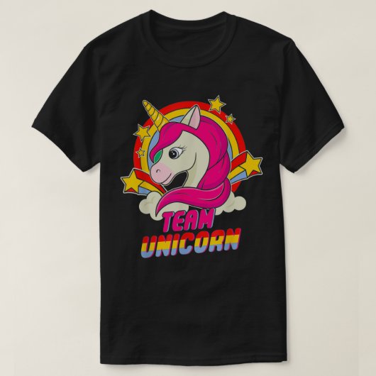 Unicorn Tshirt Pony Girly Birthday Girls (Design voorkant)