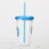 Unicorn Tumbler - Rainbow Castle Cloud Magic Stars Acryl Drinkbeker (Rechts)