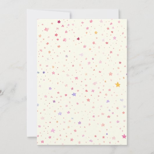 Unicorn Twee Magische Uitnodiging voor het 2e Verj (Achterkant)