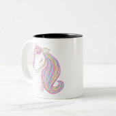 Unicorn Tweekleurige Koffiemok (Voorkant links)