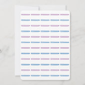 Unicorn Twins Baby shower Invitation Kaart (Achterkant)