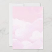 Unicorn Two Magical Pastel Birthday Invitation Kaart (Achterkant)