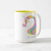 Unicorn Two-Tone Mok (Personaliseer het!) (Voorkant rechts)