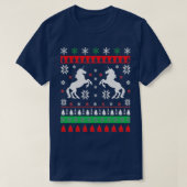 Unicorn Ugly KerstSweater Ugly met kerst Jump T-shirt (Design voorkant)