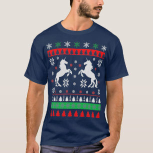 Unicorn Ugly KerstSweater Ugly met kerst Jump T-shirt