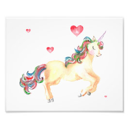 Unicorn uit liefde foto afdruk