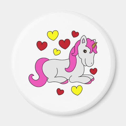 Unicorn uit liefde magneet (Voorkant)