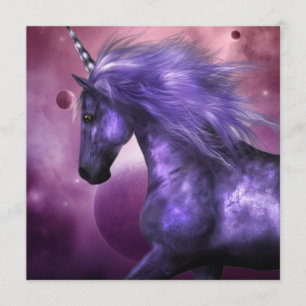 Unicorn-uitnodigingen Kaart