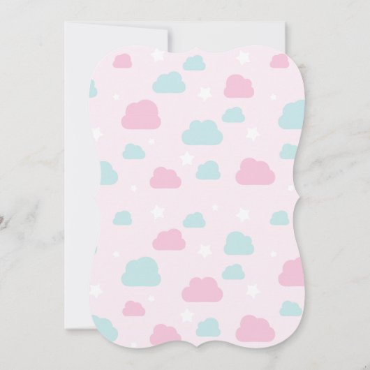 Unicorn-uitnodigingen, Unicorn-verjaardagsuitnodig Kaart (Achterkant)