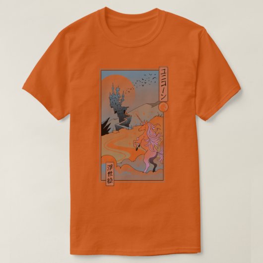 Unicorn Ukiyoe T-shirt (Design voorkant)
