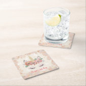 Unicorn, Unicorn Face, gepersonaliseerd Kartonnen Onderzetters (Insitu)