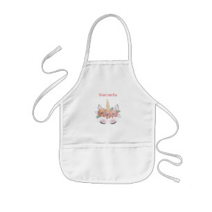 Unicorn, Unicorn Face, gepersonaliseerd, meisjes,  Kinder Schort