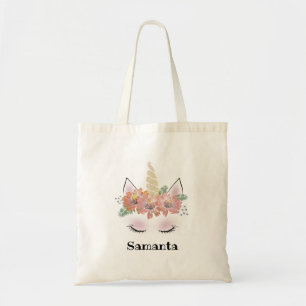 Unicorn, Unicorn Face, gepersonaliseerd, meisjes, Tote Bag