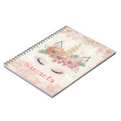 Unicorn, Unicorn Face, gepersonaliseerd Notitieboek (Linkerzijde)