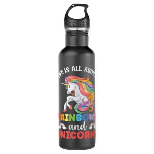 Unicorn Unicorns Women Horse Waterfles (Voorkant)